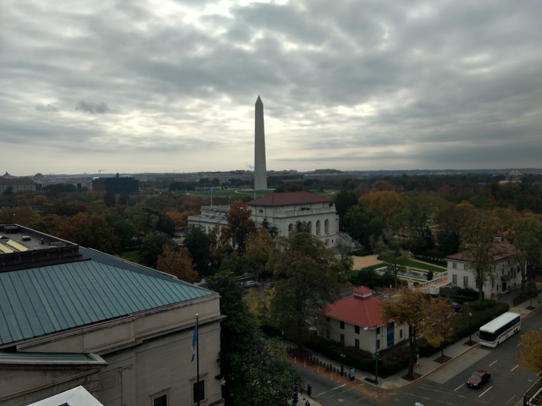 Dept of Interior Penthouse view - Commission on Native children meeting, Oct 2019